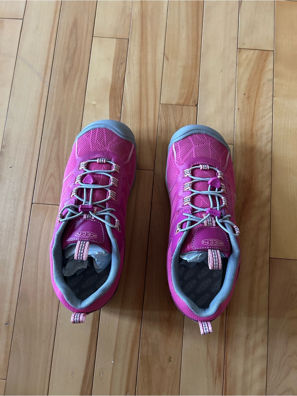 Keen Pink and Gray Women's Slip-On Hiking Sneakers